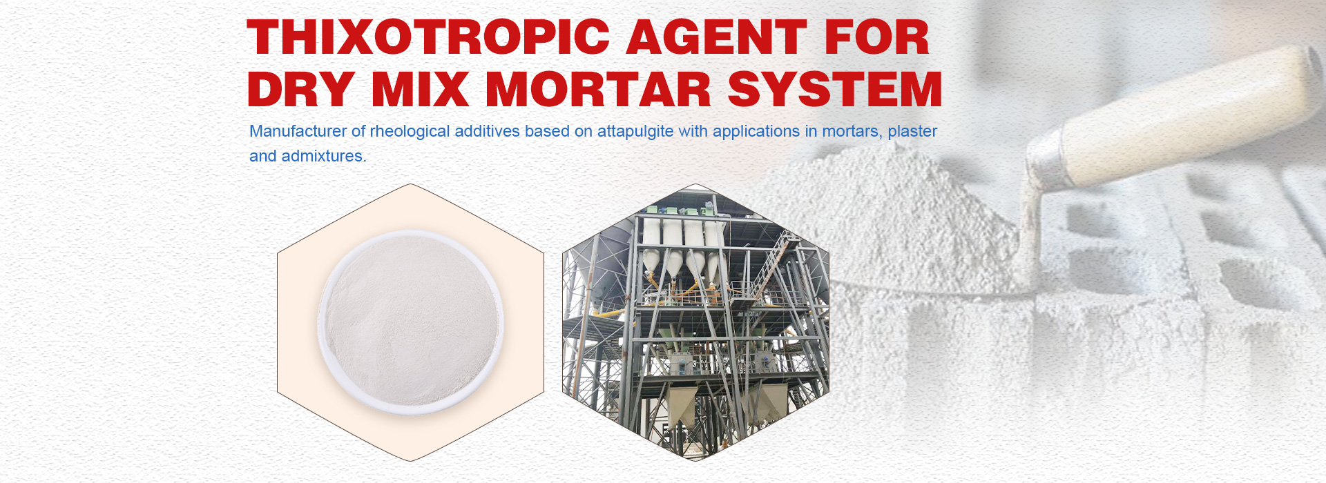 Raw material construction suspension agent for eps cement mix use paint machine for dry mortar production line
