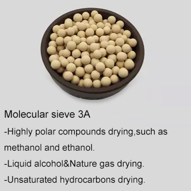 8x12 Mesh Molecular Sieves 3A Absorber Ethylene Cracker 3A Desiccant Dryer Molecular Sieve Beads For Drying Ethanol