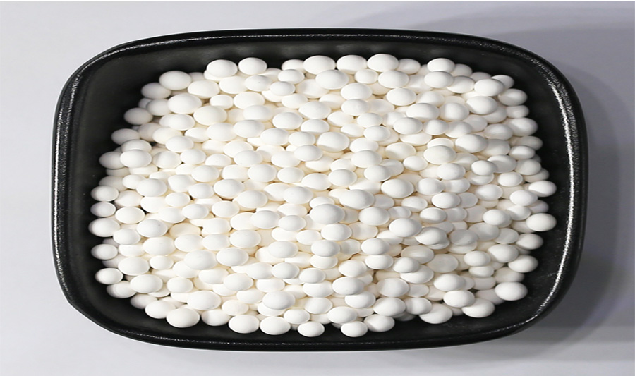 FEIZHOU Gamma Defluorinating Activated Alumina Adsorbent Beads For Ethylene and Propylene Deep Drying